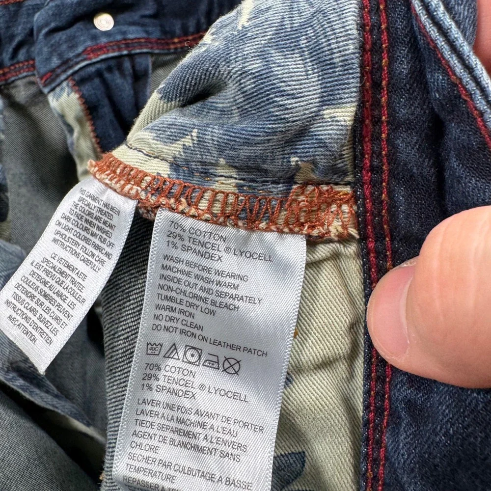 Tommy Bahama Mens Sand Drifter Authentic‎ Straight Jeans 42x29 Dark Wash Indigo